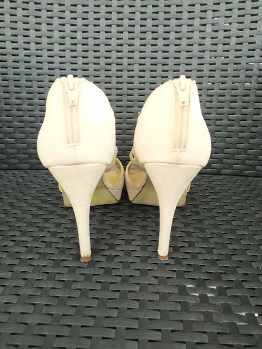 Sandały Graceland 38 ażurowe szare CCC  wygodne szpilki