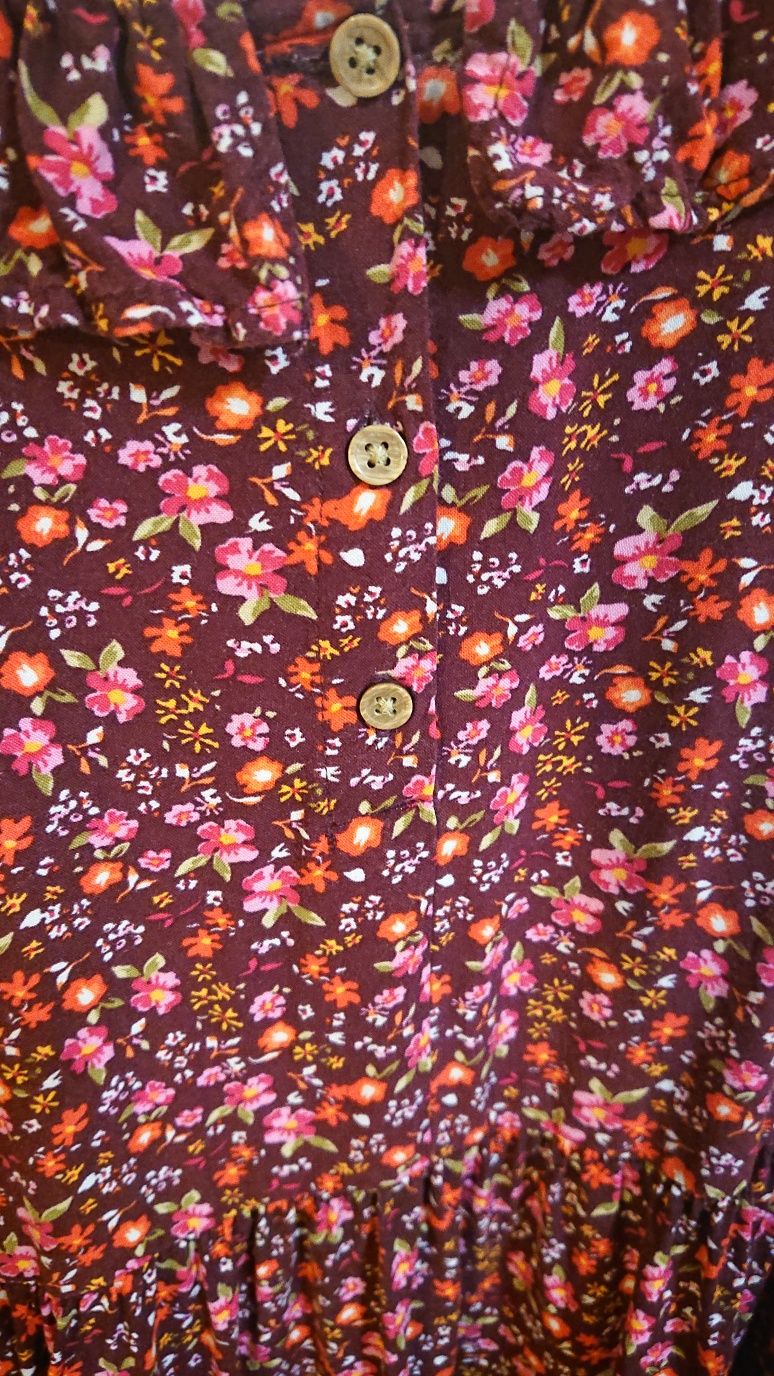 Next sukienka Boho falbany 146cm.