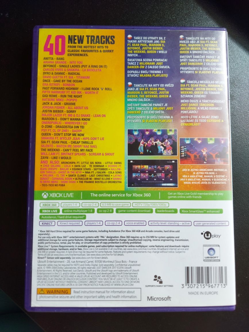 Just Dance 2017 XBOX360 KINECT