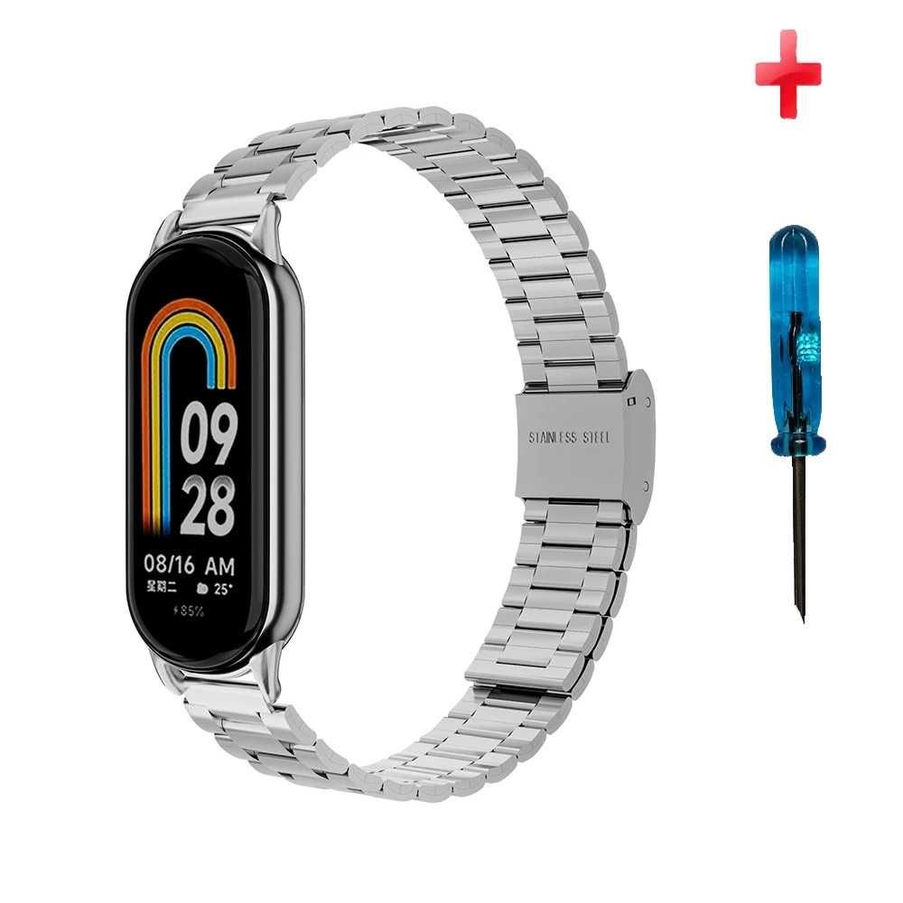 Ремінець металевий для фітнес-браслету Xiaomi Mi Band 8 і 9