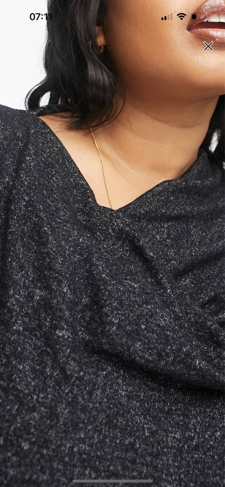 Wiskozowa, asymetryczna sukienka asos rozmiar 46 plus size