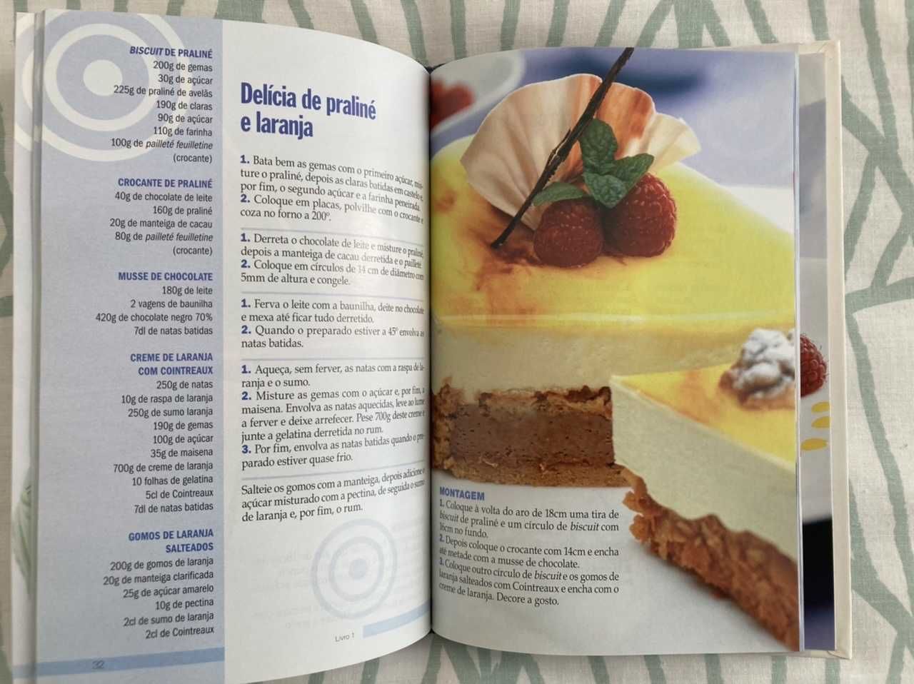 Conjunto 3 Livros Receitas Culinária Cozinha