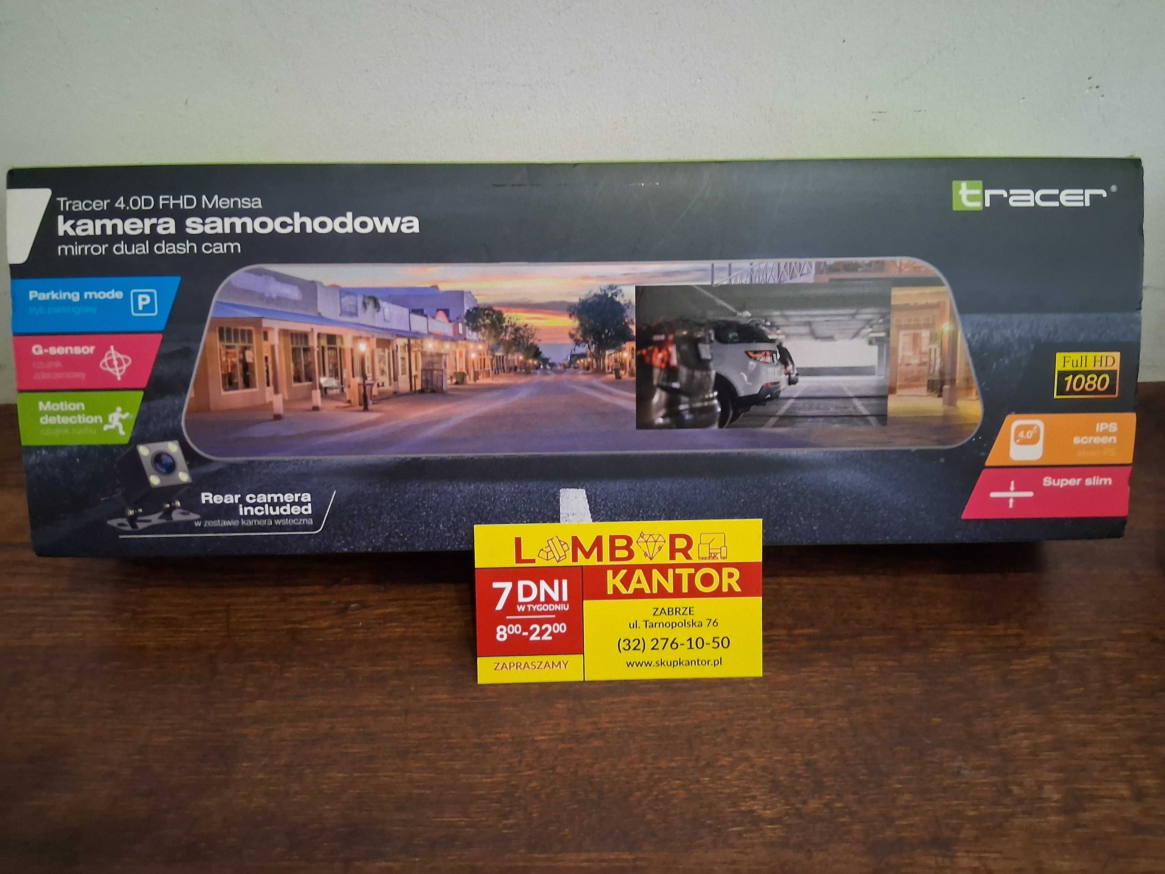 4709/23 NOWA Kamera samochodowa TRACER 4.0D FHD Mensa Przód / Tył.
