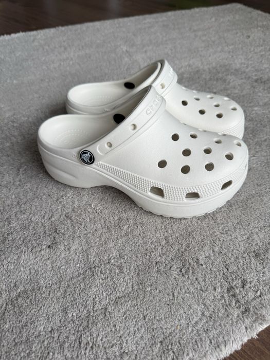 Сабо M5 W7 Crocs Classic Platform Clog шльопанці жіночі білі 23,5 см