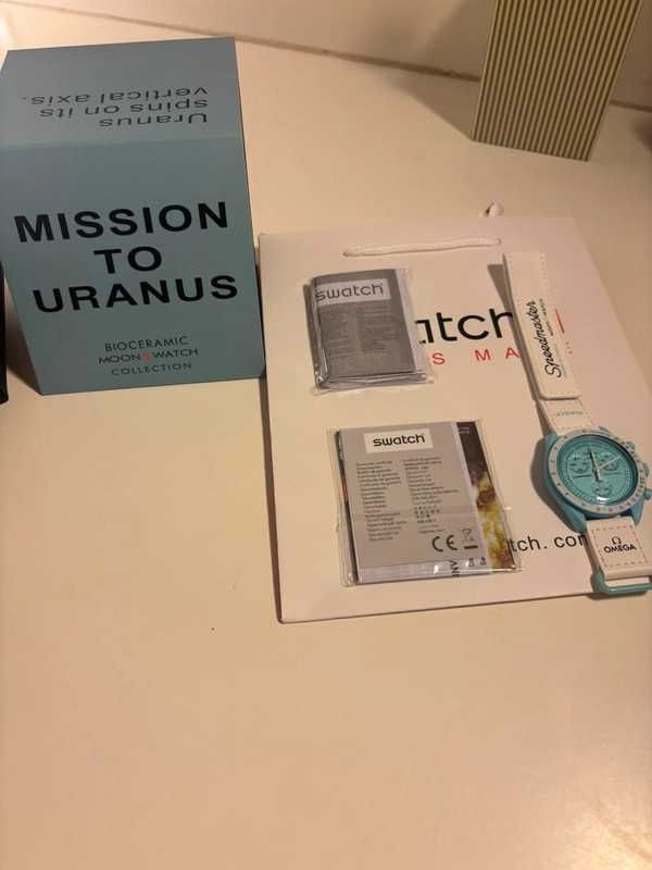 Omega x Swatch Uranus SO33L100 Kosmiczny Design Szybka Dostawa