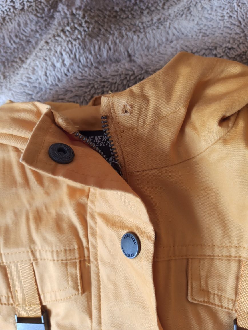 Parka kurteczka wiosenna musztardowa reserved rozm 116