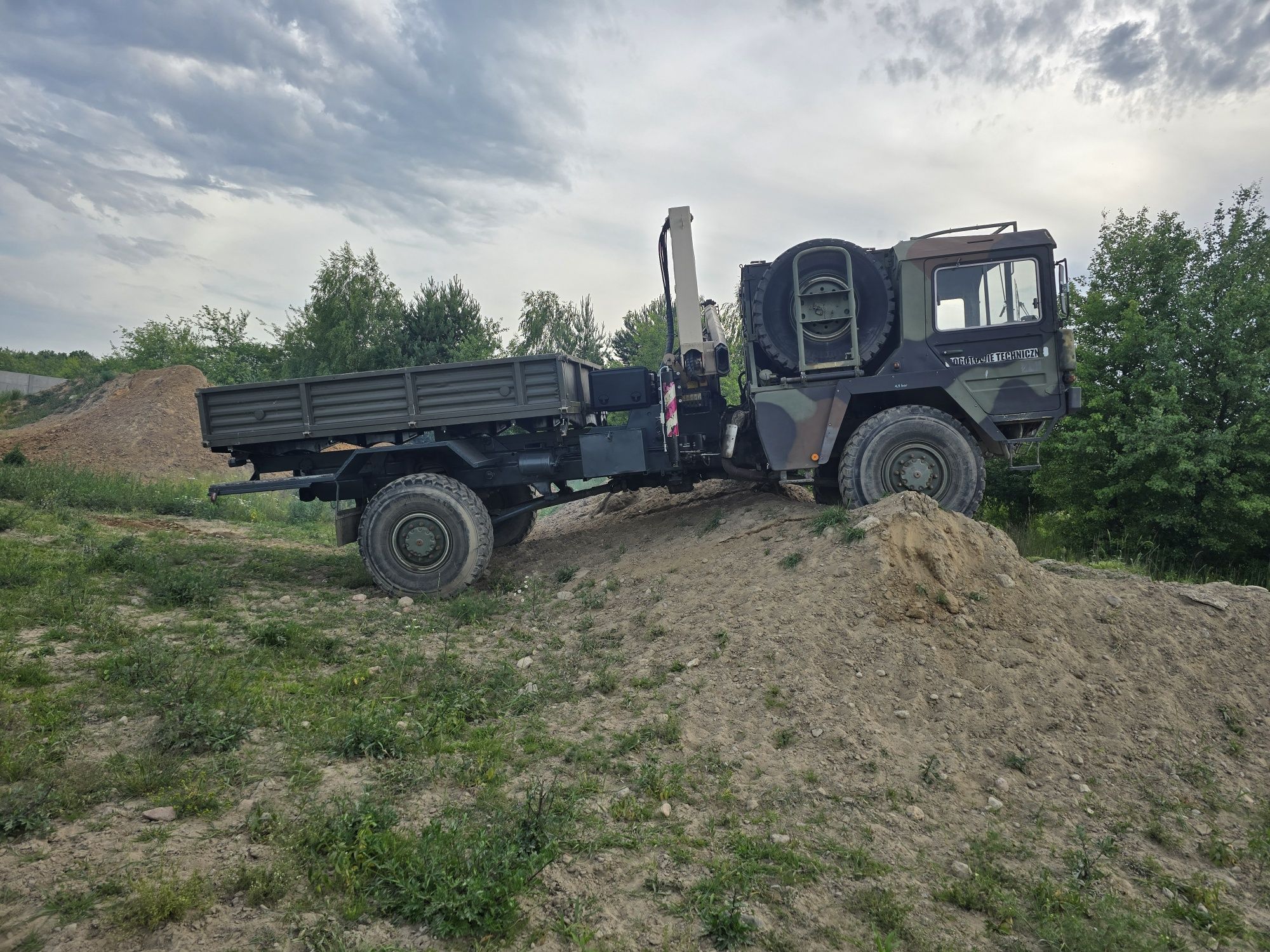 Man kat 4x4 Palfinger UDT HDS  2 in 1 skrzynia, Tesmec, energetyka