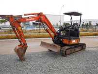 Мини экскаватор гусеничный Hitachi ZX30U-2 с гидролинией.