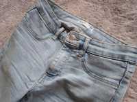 Jeansy  skinny blue Sinsay 36,s miękki jeans, dopasowują się do figury