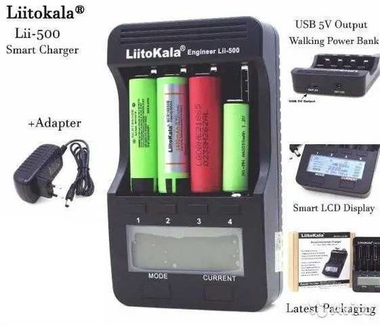 Оригинал Зарядное устройство Liitokala Lii-500 +блок питания