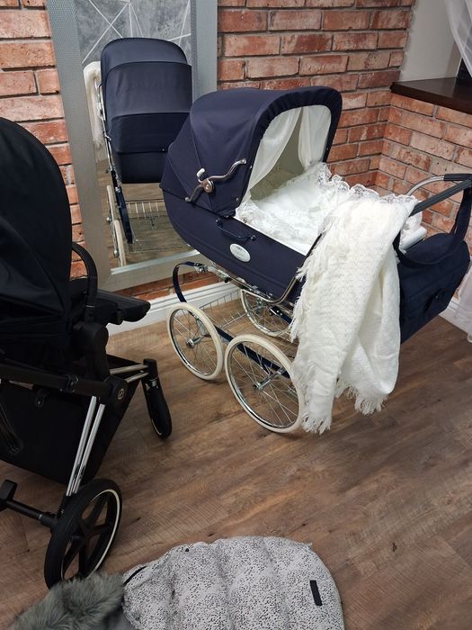 Wózek inglesina classica retro wózek chrzest sesja zdjeciowa
