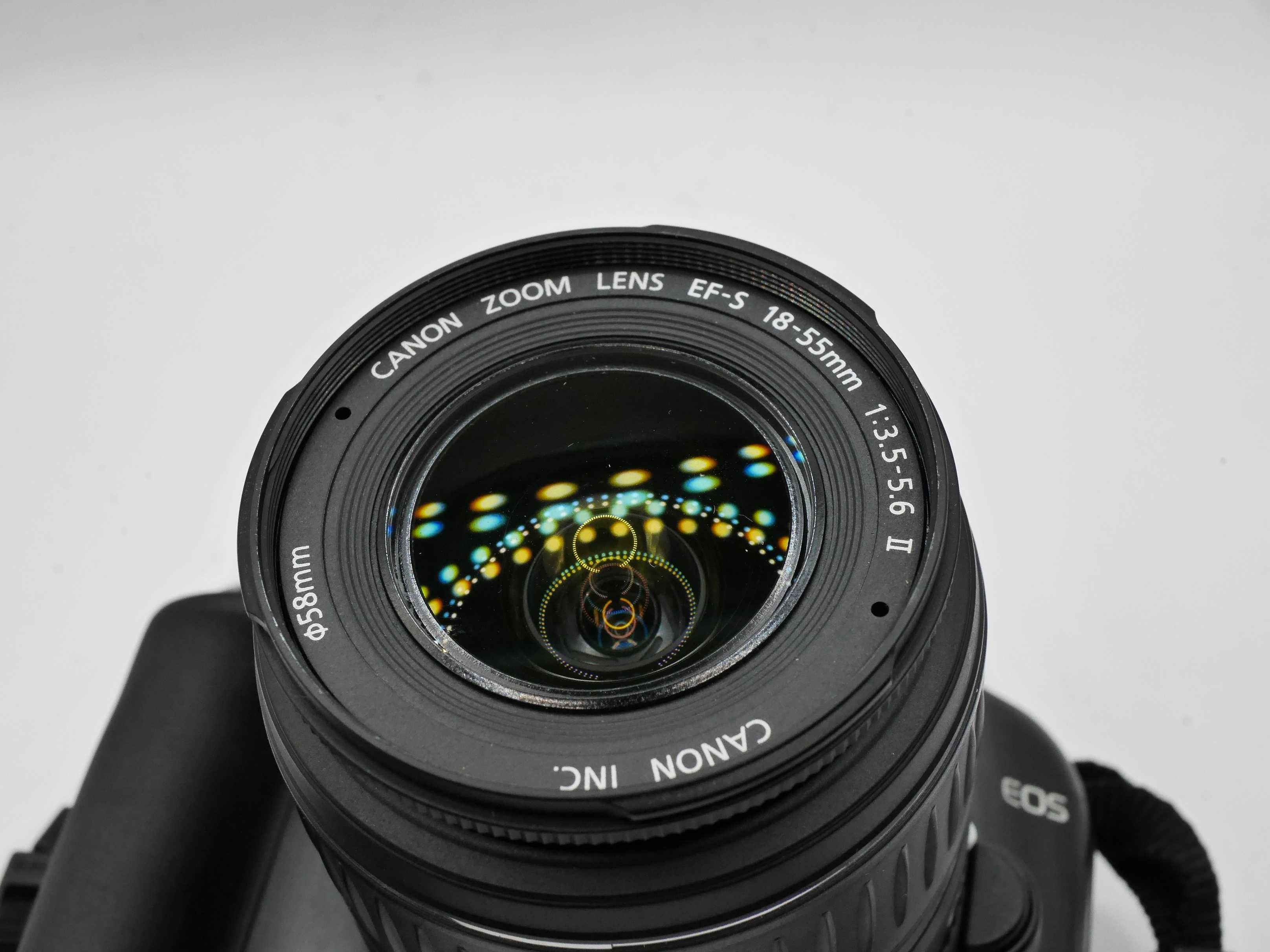 Canon 1000D 18-55 mm 3,5-5,6 5353 klatek polar Hoya plecak gratis