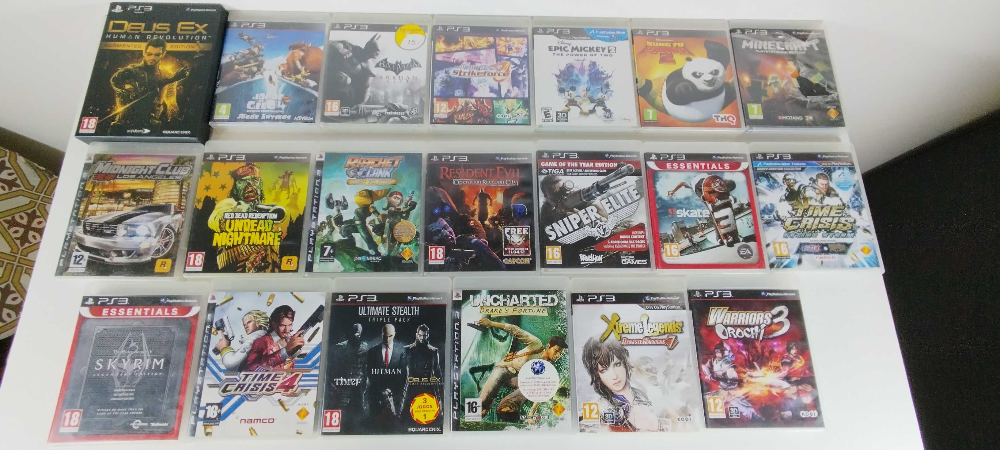 Lote 20 Jogos Playstation 3 PS3