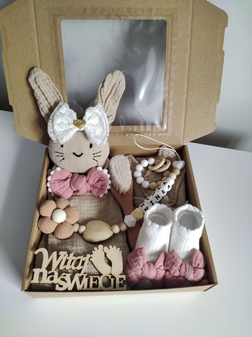 Zestaw Prezentowy baby shower narodziny chrzest prezent baby box
