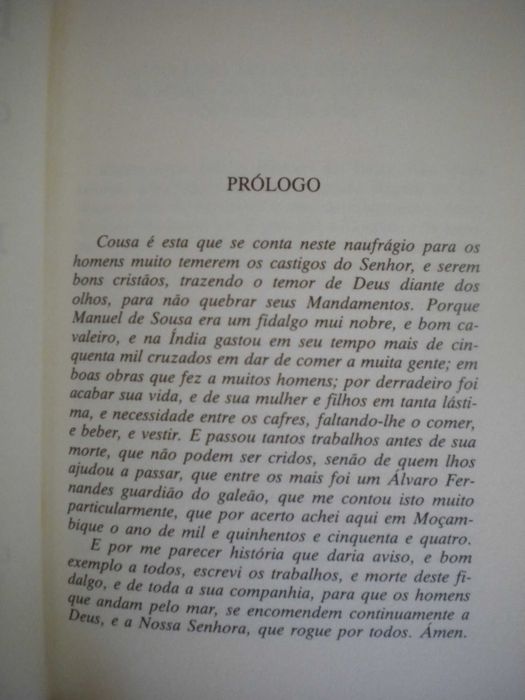 História Trágico-Marítima
de Bernardo Gomes de Brito