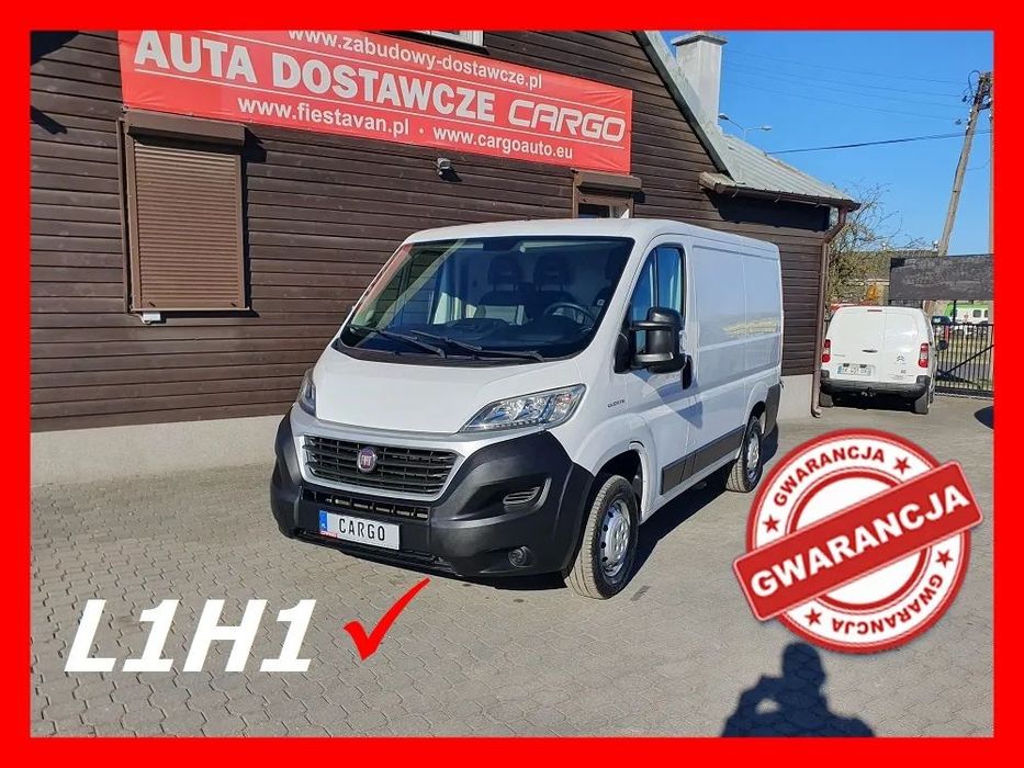 Fiat Ducato  L1H1 2,3 130 KM 3 Osobowy VAT-1 Pełny Odpis VAT Faktura 23% Klima
