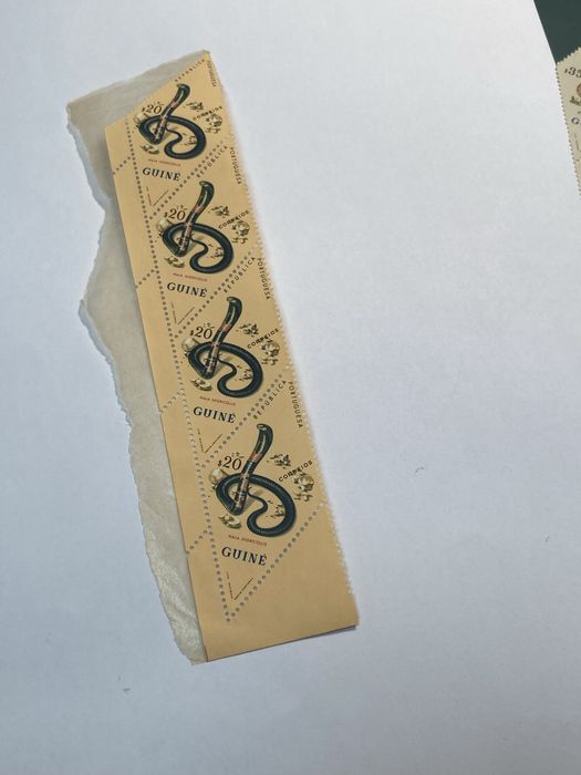 Selos da Guiné, Série Cobras/Reptéis, Não Usados