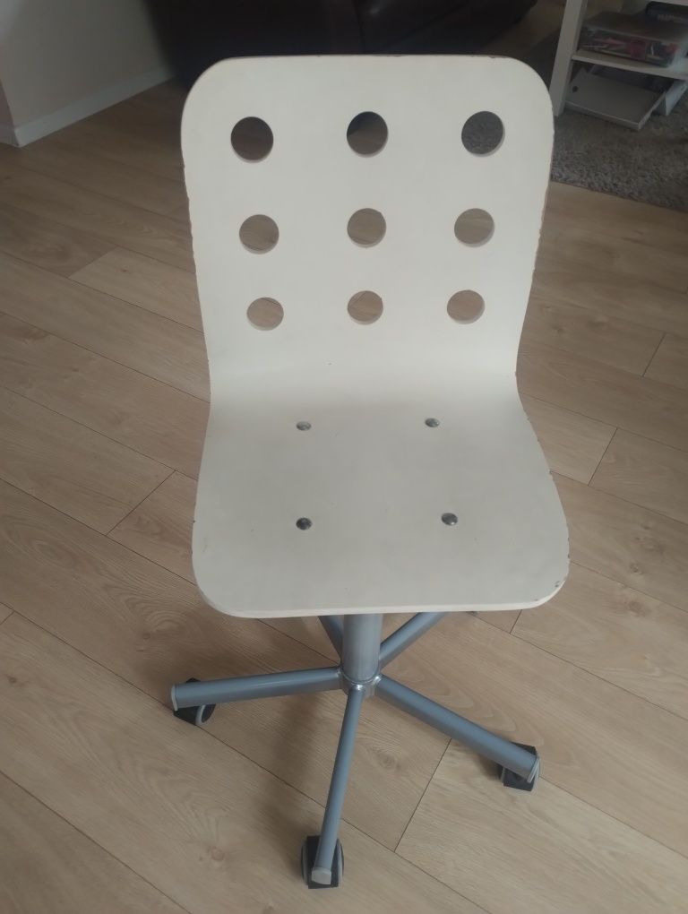 Krzesło obrotowe dziecięce fotel Ikea białe