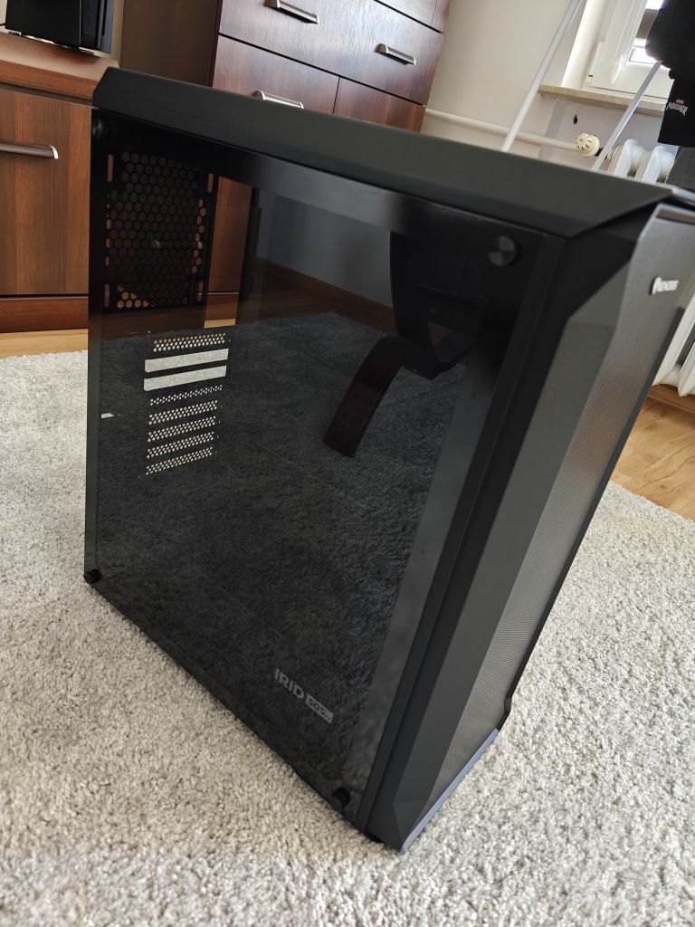 Obudowa Genesis Irid 505 Black V2 + Przejściówka USB-A na USB-C