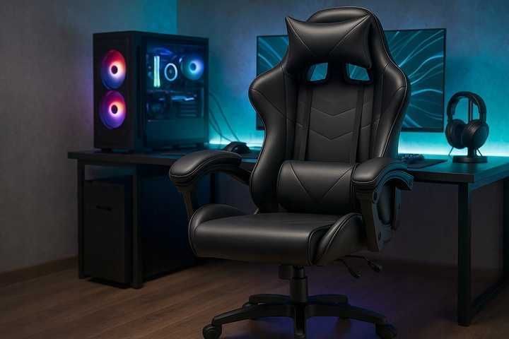 NOWY Fotel Dla Gracza Gamingowy Krzesło Ergonomiczne Do Biurka Pracy