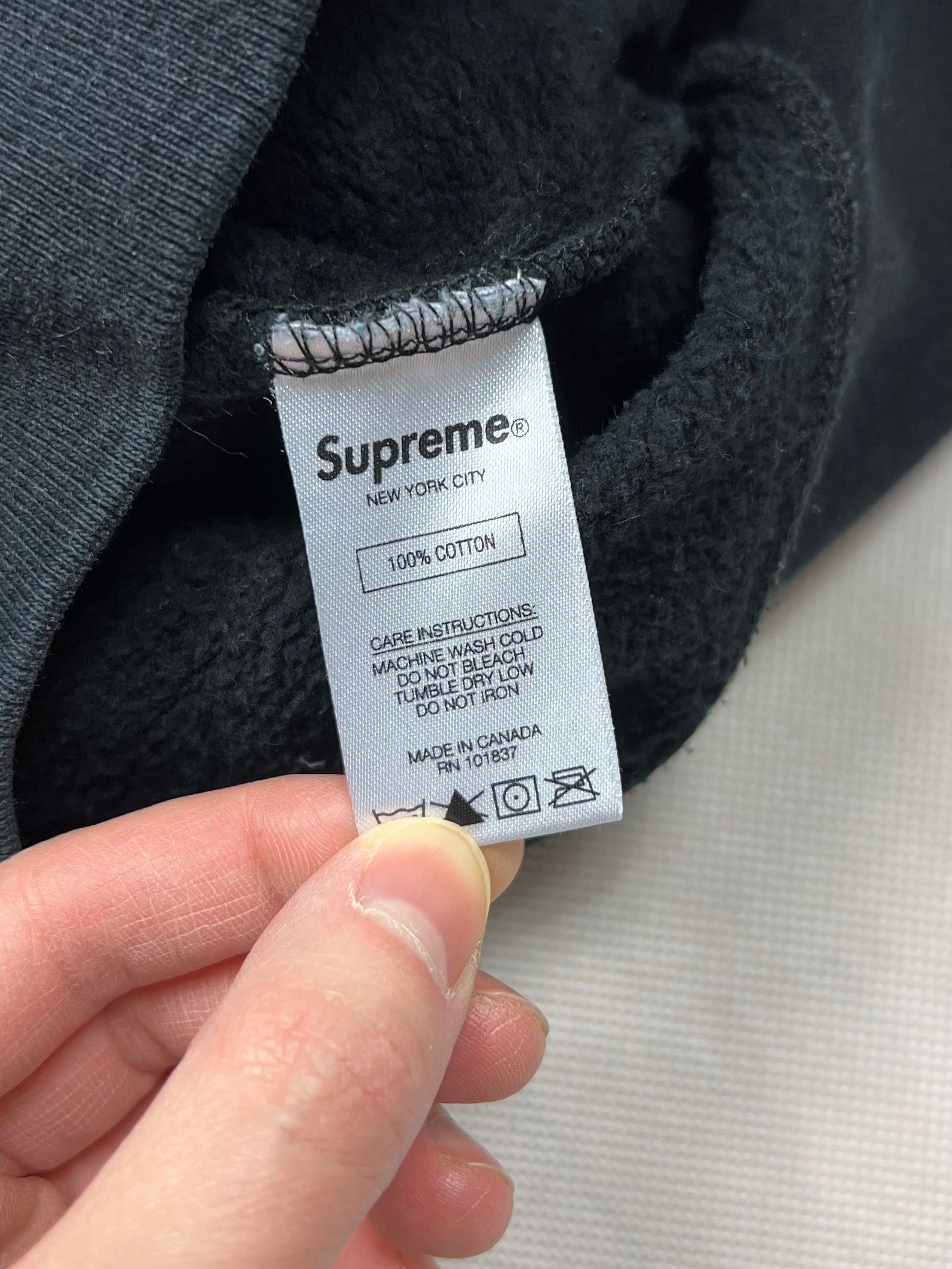 Bluza Supreme Twill Tape big logo black