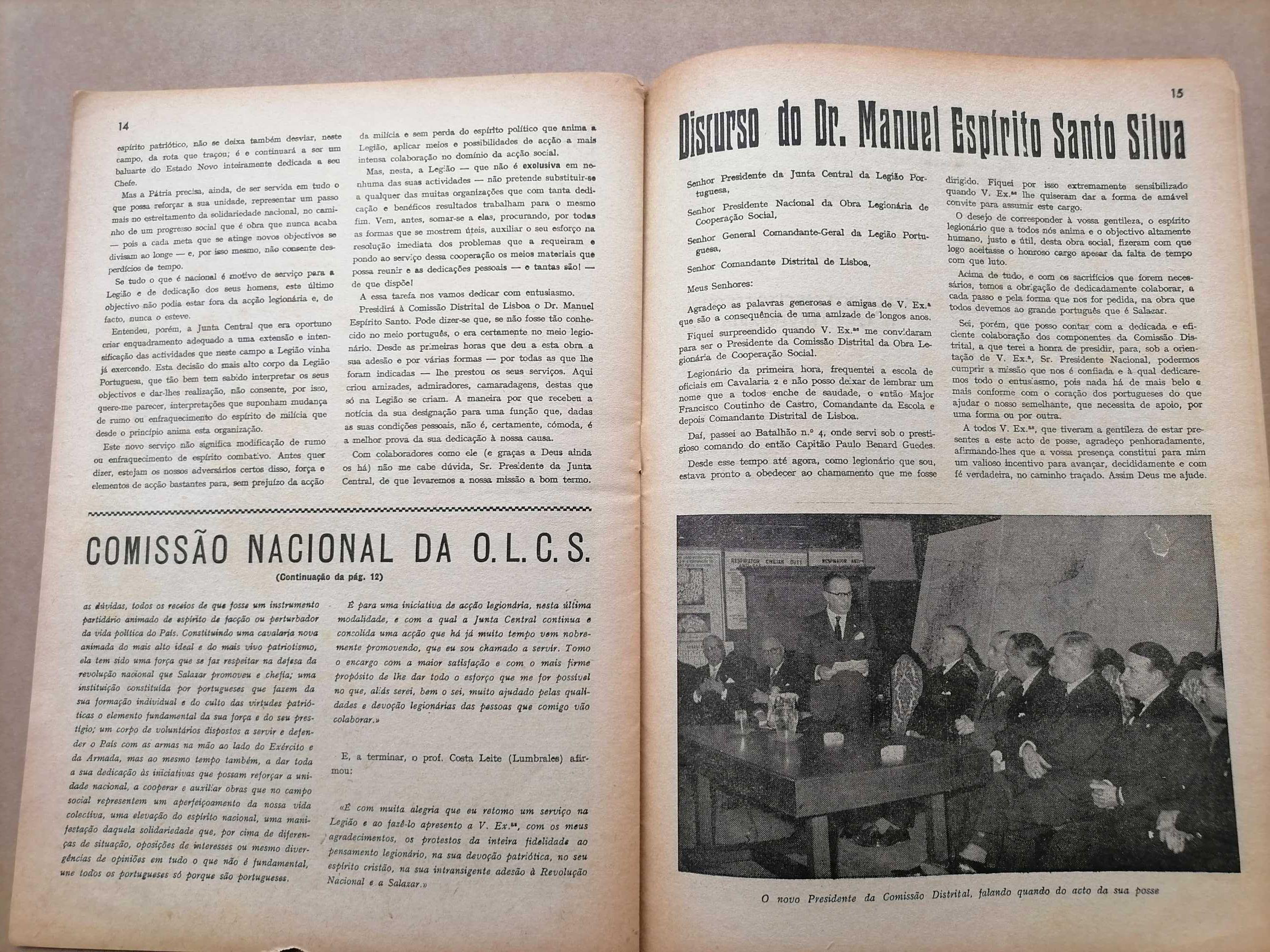 Boletim LEGIÃO EM MARCHA Janeiro 1958 Edição LEGIÃO Portuguesa