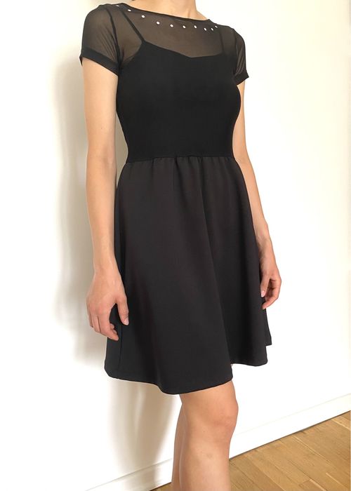 Sukienka czarna Sinsay rozmiar XS galowa wizytowa