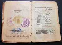 Paszport rodzinny - Familien-Pass rok 1915 Łódź