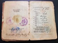 Paszport rodzinny - Familien-Pass rok 1915 Łódź