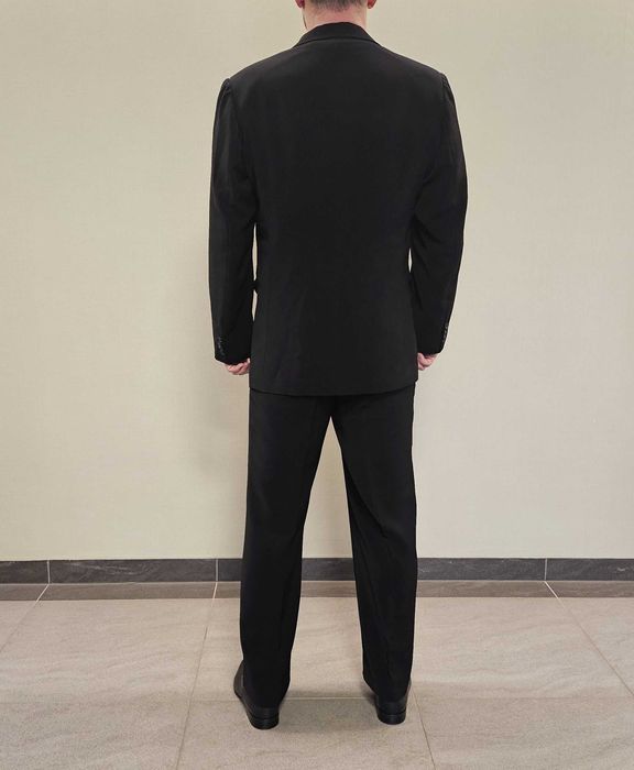 Garnitur męski czarny mat 100/188 XL
