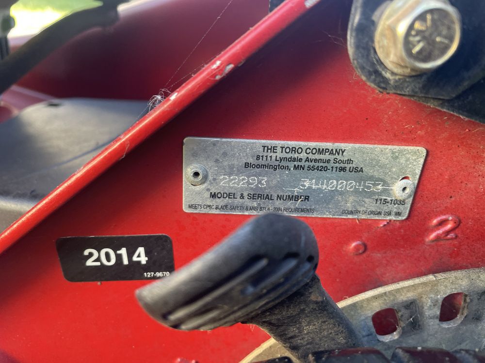 Kosiarka spalinowa Toro Kawasaki Napęd biegi Sprzęgło 2014 rok