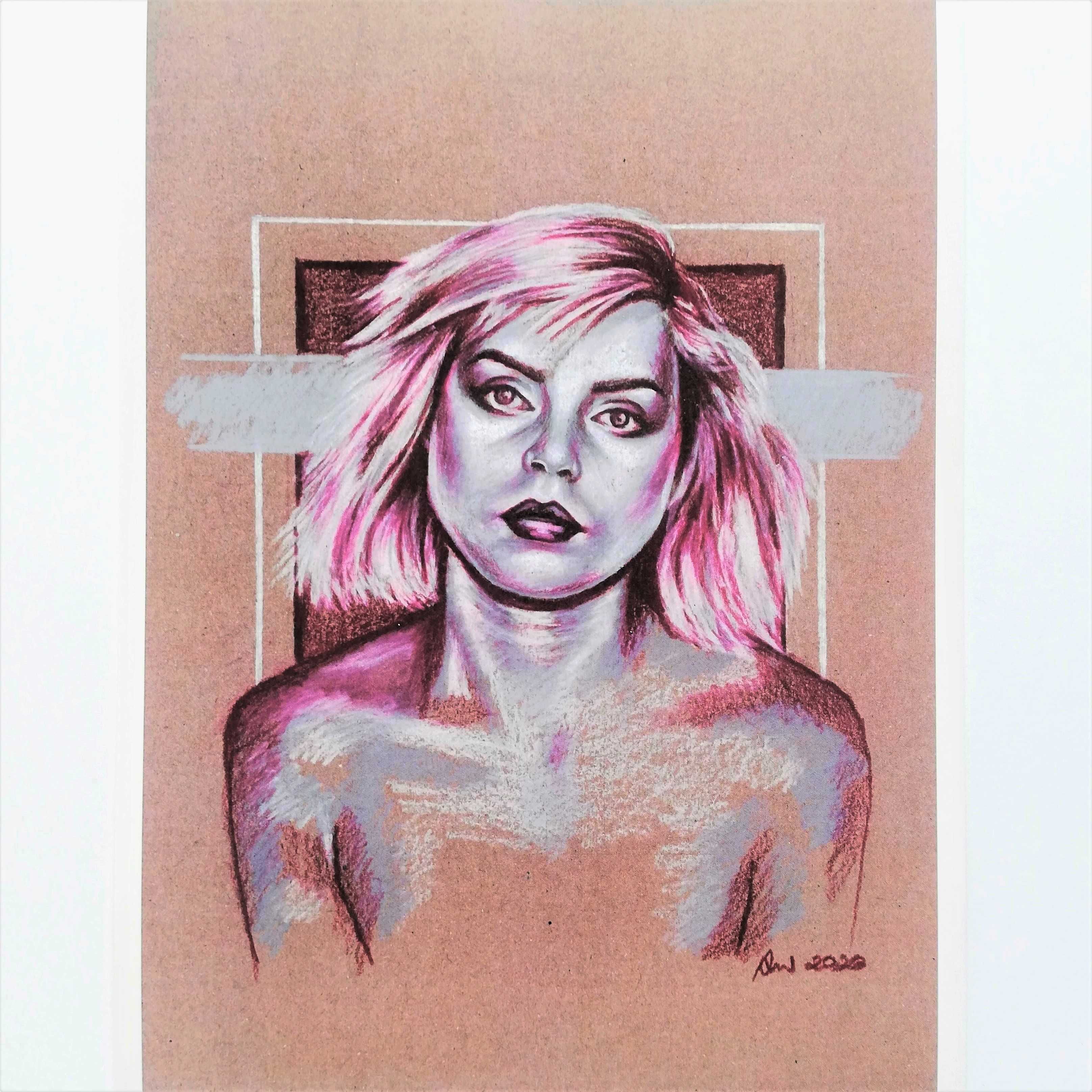 Blondie Debbie Harry print wydruk rysunek kolorowy plakat popart