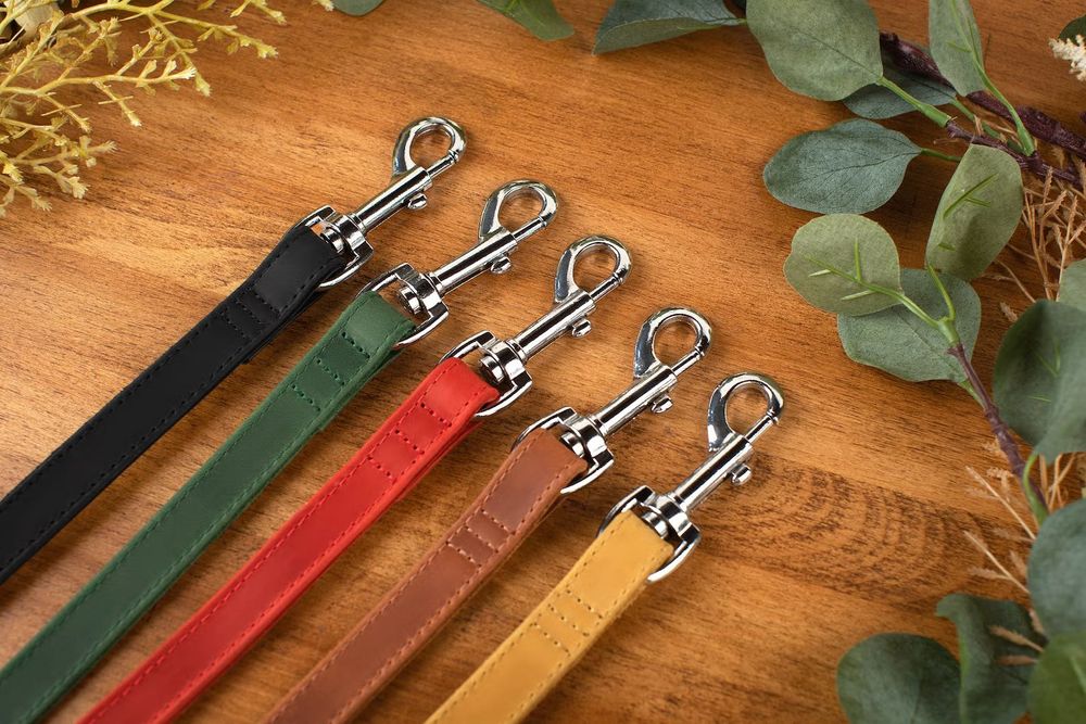 Поводок и Ошейник для Собак Кота Кошек ШкірянийCrazy Гравіювання Акція