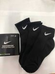 9 par skarpet Nike z czystego bawełny. Czarne, krótkie, Rozmiar M/L