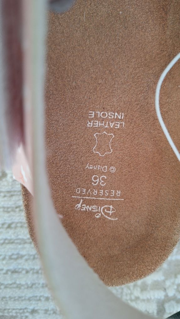 Sandały skórzane Reserved myszka Mickey nowe 36. Nowe.