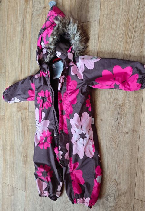 Reima Kombinezon zimowy 86 92 wodoodporny z kapturem dziewczęcy ciepły