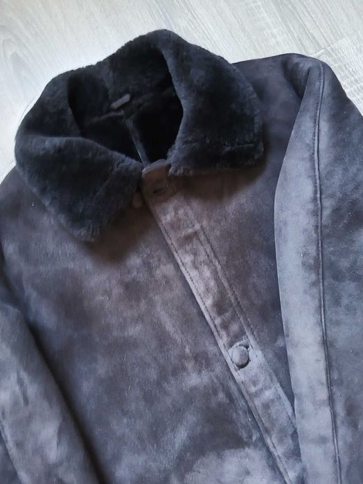 Kożuch XXL grafitowy