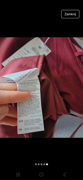 Piękna, bordowa sukienka na ramiączkach, imitacja zamszu, Reserved