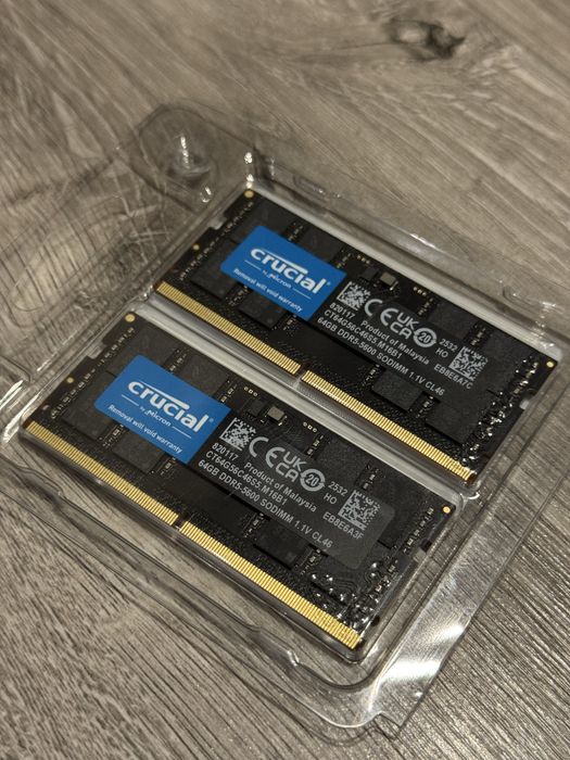 Crucial DDR 5600 128gb kit ( 2x64 ) gb оперативка