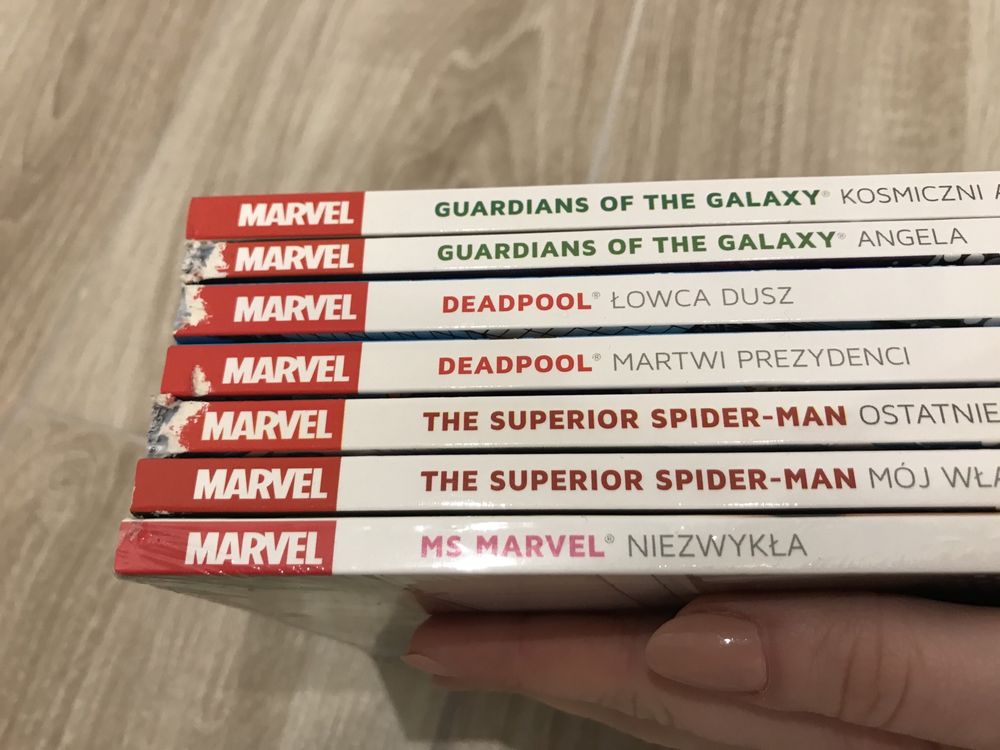 Kolekcja komiksów Marvel,spiderman, ms marvel, strażnicy