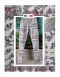 Made in Italy spodnie legginsy  wzory wyszczuplające bawełniane
