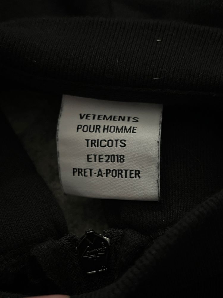 Зіп худі Vetements zurich zip hoodie
