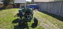 Traktor papaj z przyczepką, traktor samoróbka, silnik "S" 7,