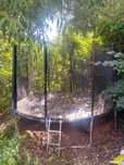 Trampolina 374 12ft MALATEC (drabinka, siatka, 5 nóg)