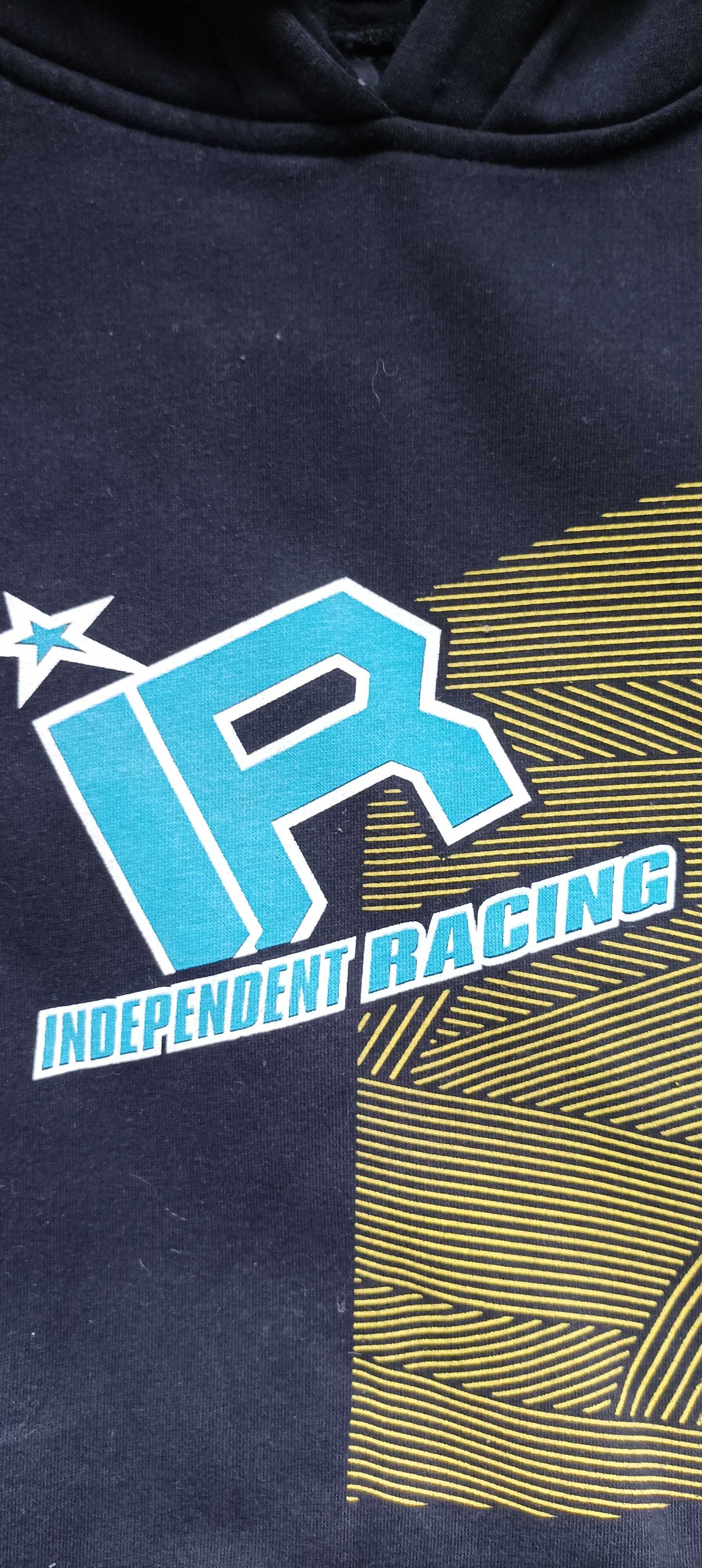 Bluza czarna Independent racing 100 procent bawełna s