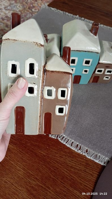 Керамічні будиночки підсвічники