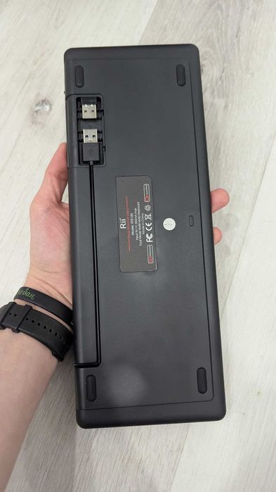 Бездротова клавіатура Rii K18S з підсвічуванням і тачпадом Bluetooth