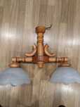 Lampa drewniana do salonu
