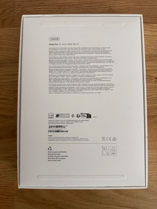iPad Pro M4 11” 256GB Wi-Fi - Como Novo + Garantia Worten