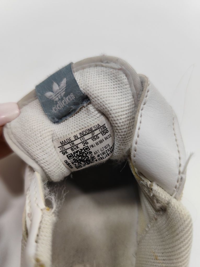 Białe buty sneakersy Adidas Ny 90 CF rozmiar 26 17 cm